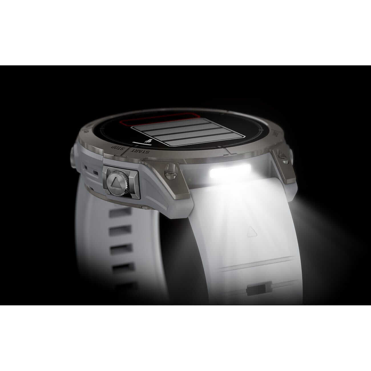 Garmin Epix™ Pro Gen 2 Sapphire 47mm Steinweiss/Titanium Titan mit Silikonarmband 010-02803-21