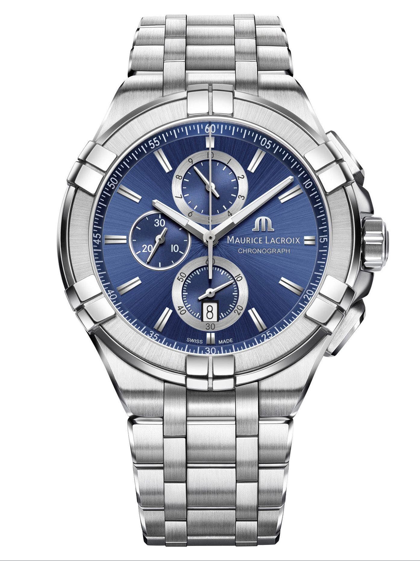 ai1018_ss002_430_1 Maurice Lacroix Aikon Chronograph Date Men's Watch AI1018-SS002-430-1
