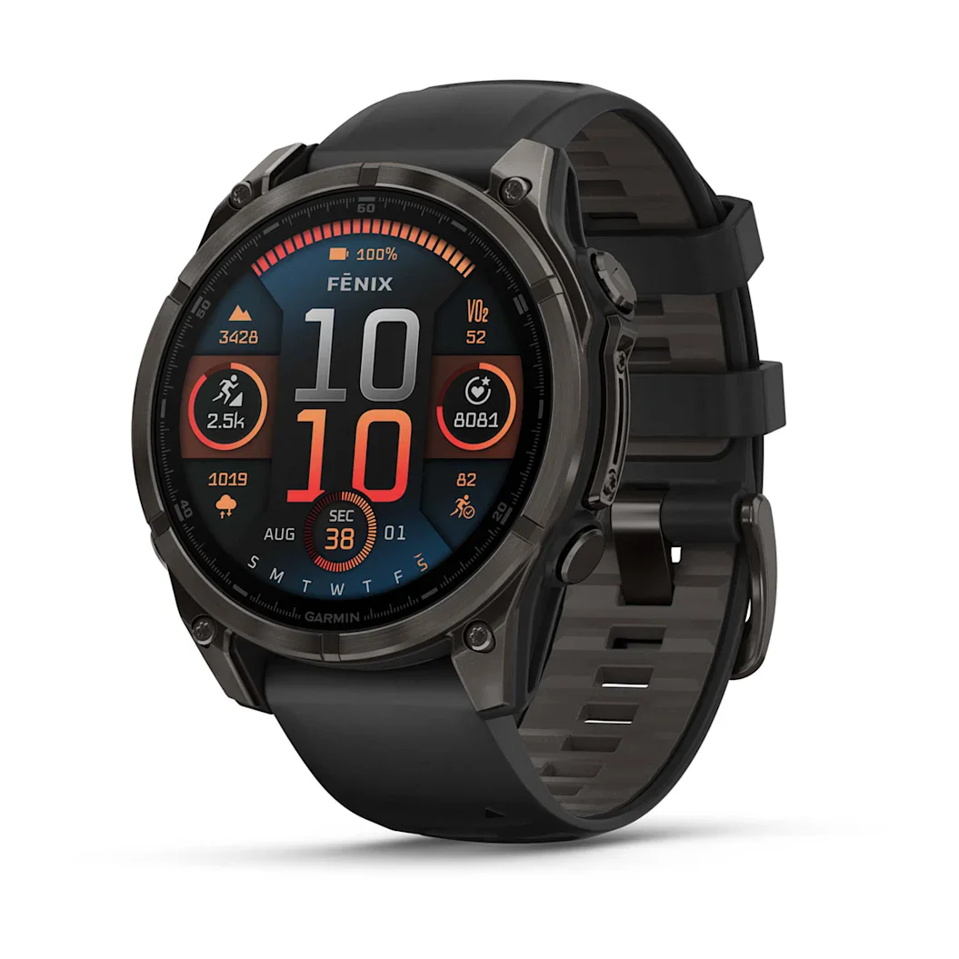 Garmin fēnix® 8 - 47 mm AMOLED Sapphire Schwarz/Carbongrau Titan DLC 010-02904-21