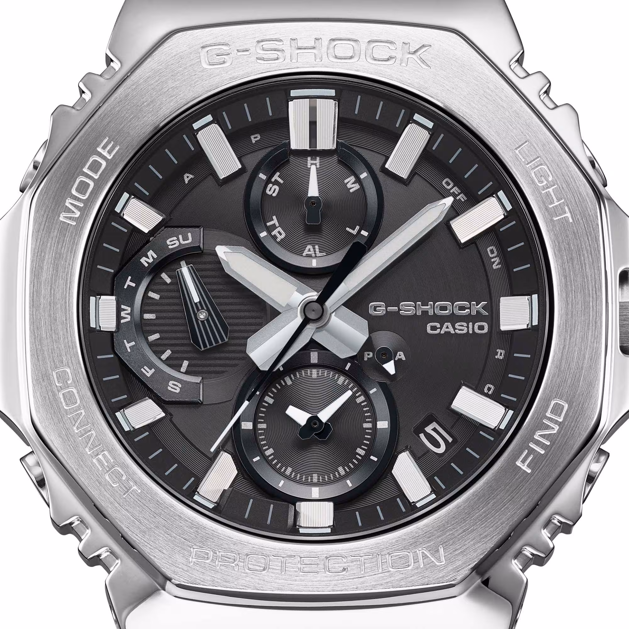 G-Shock G-Steel Protection Classic, solar, silicone strap, 46mm men's watch GMC-B2100Y-1AER