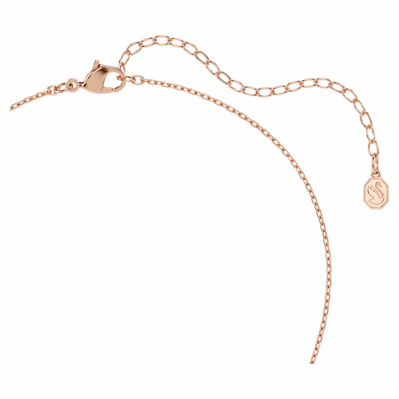 Swarovski  Dextera Anhänger Rundschliff, Weiß, Roségold-Legierungsschicht