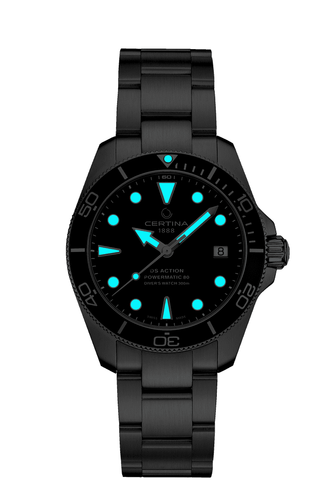 C032-807-11-091-00_night Certina DS Action Diver 38mm Herrenuhr C032.807.11.091.00