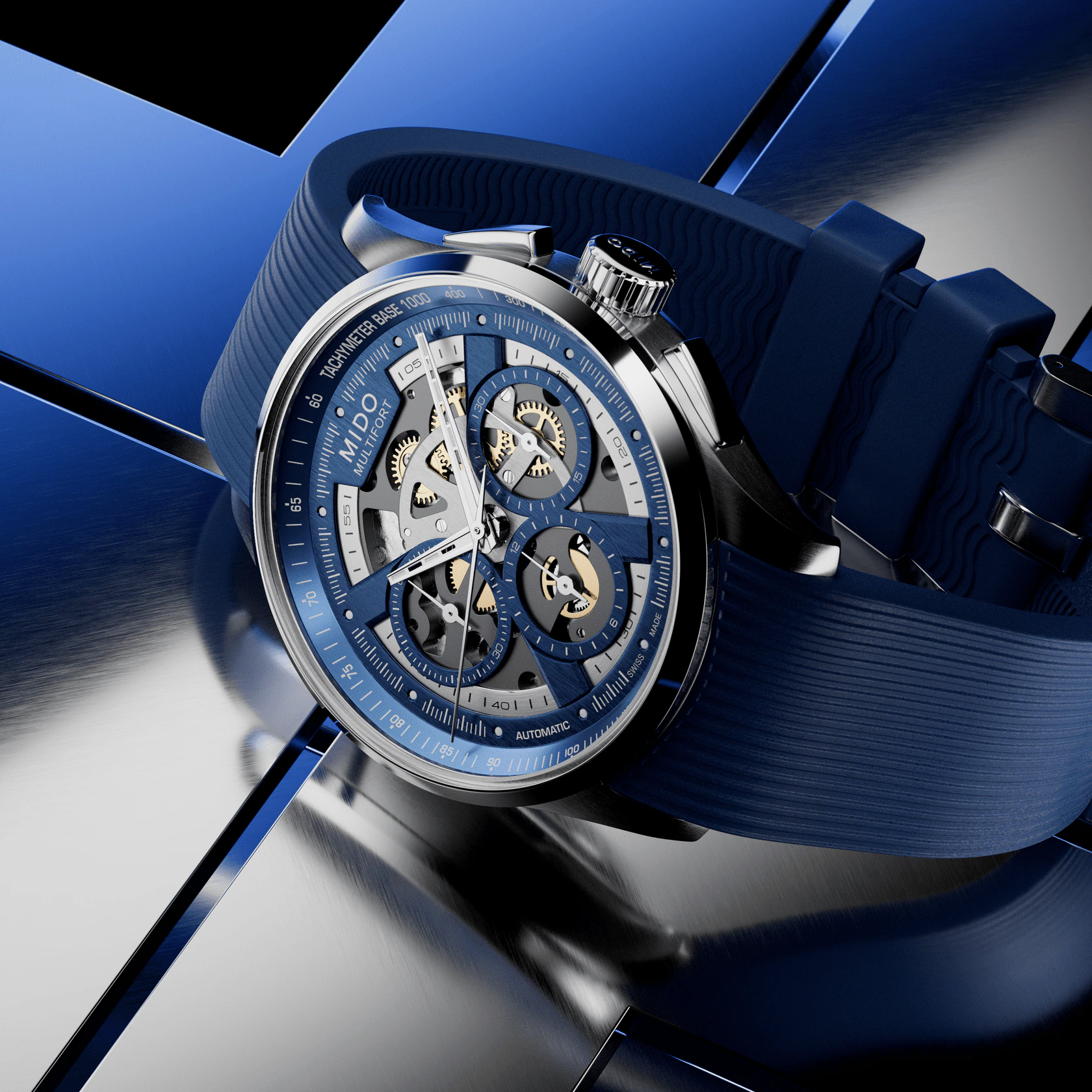 Mido Multifort Skeleton Chronograph Herrenuhr M038.662.17.040.00