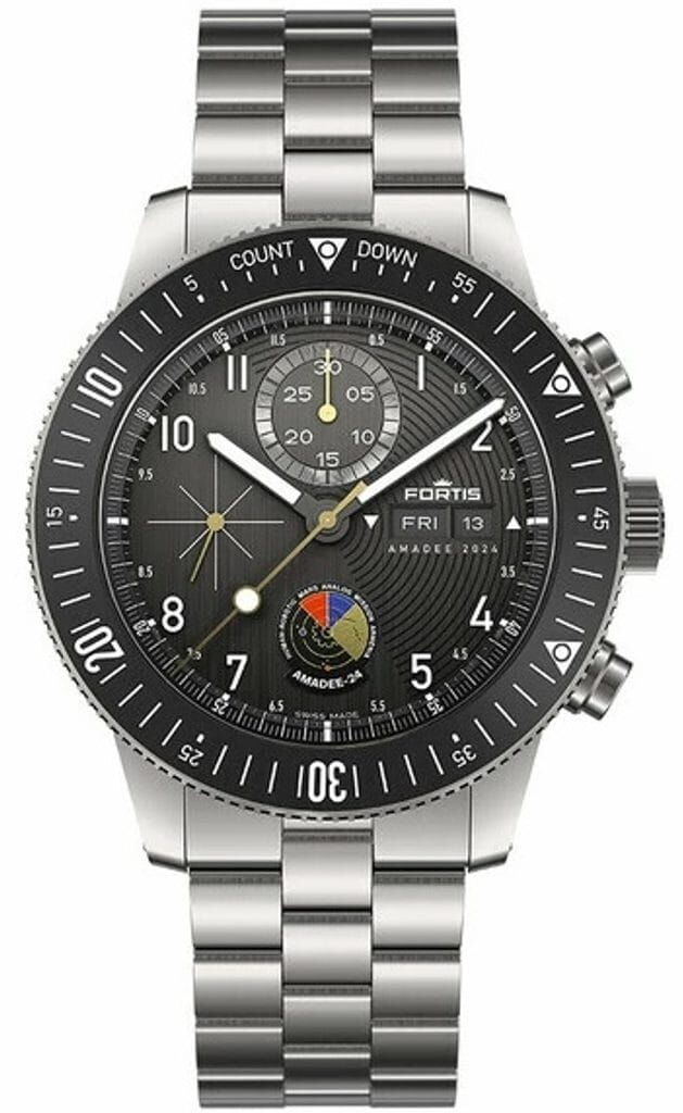 240610 Fortis AMADEE-24 NOVONAUT N-42 men's watch F2040016 - limited to 100 worldwide