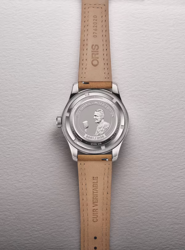 Oris Lou Gehrig baseball icon, Limited Edition, 40mm, Automatik Herrenuhr 754 7785 4091-Set