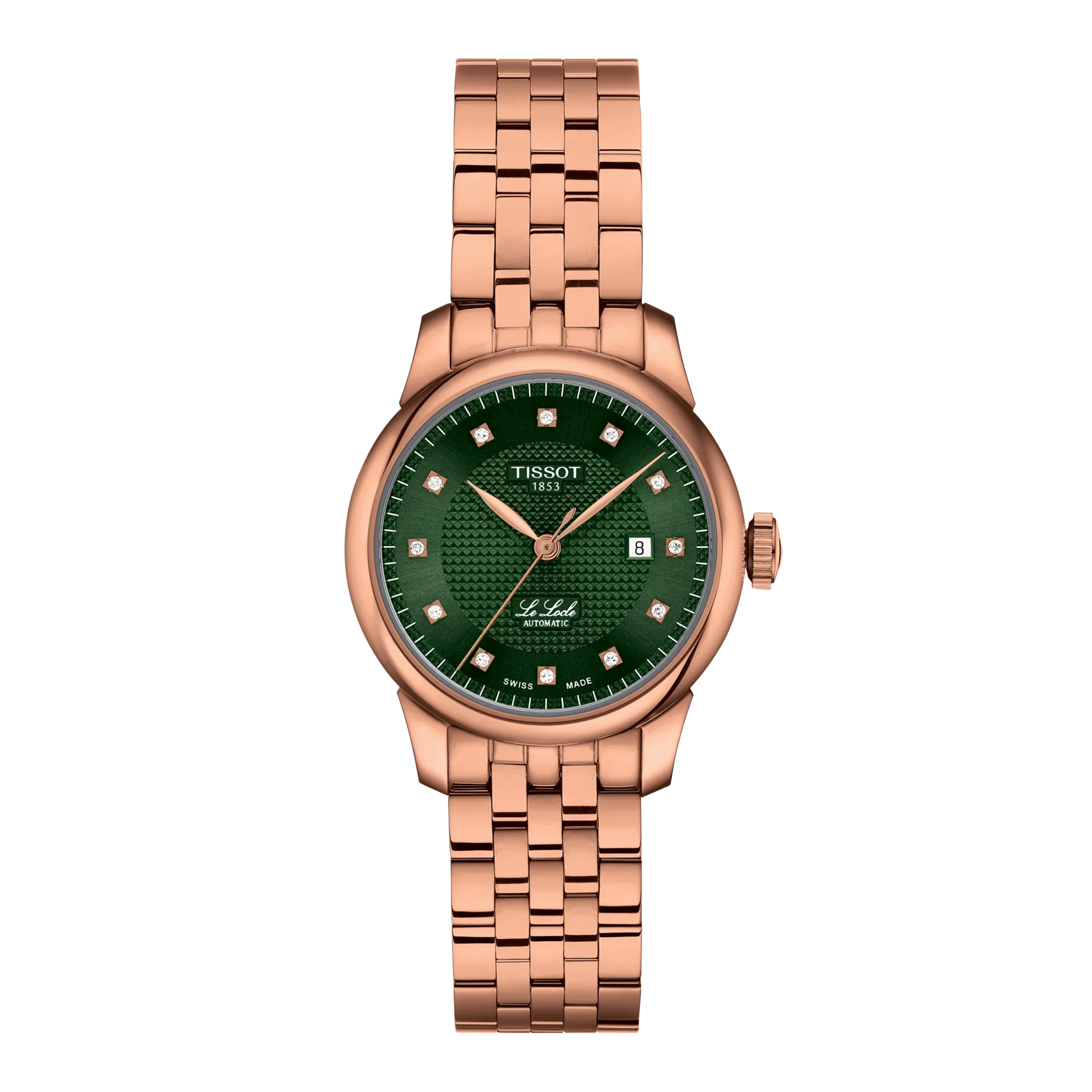 Tissot LE LOCLE 29mm, Automatik, bis zu 48 Stunden Gangreserve, Roségold Damenuhr T006.207.33.096.00