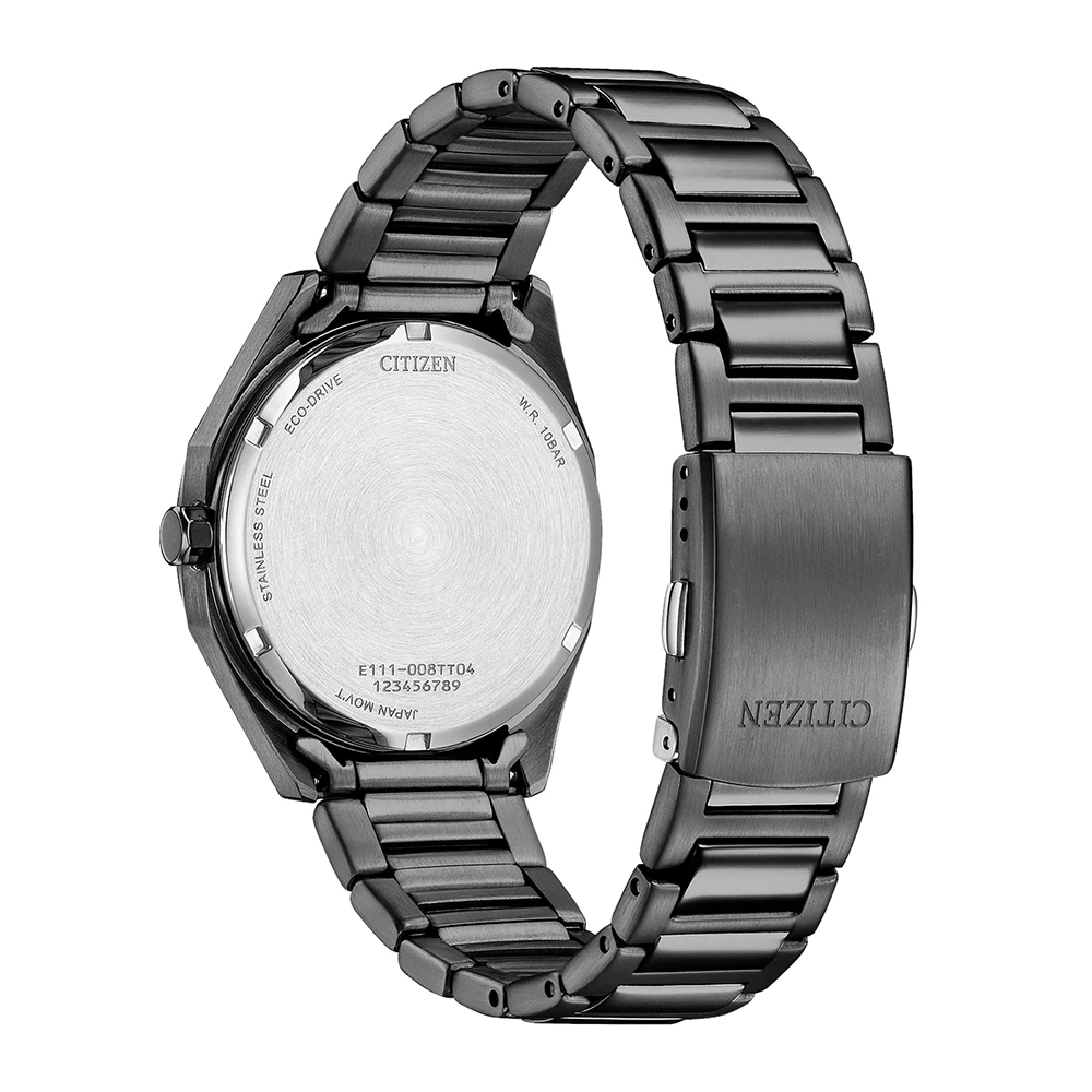 Citizen Eco-Drive Edelstahl Grau, 38mm, Analog-Quartzkaliber E111 Herrenuhr BM7625-80H