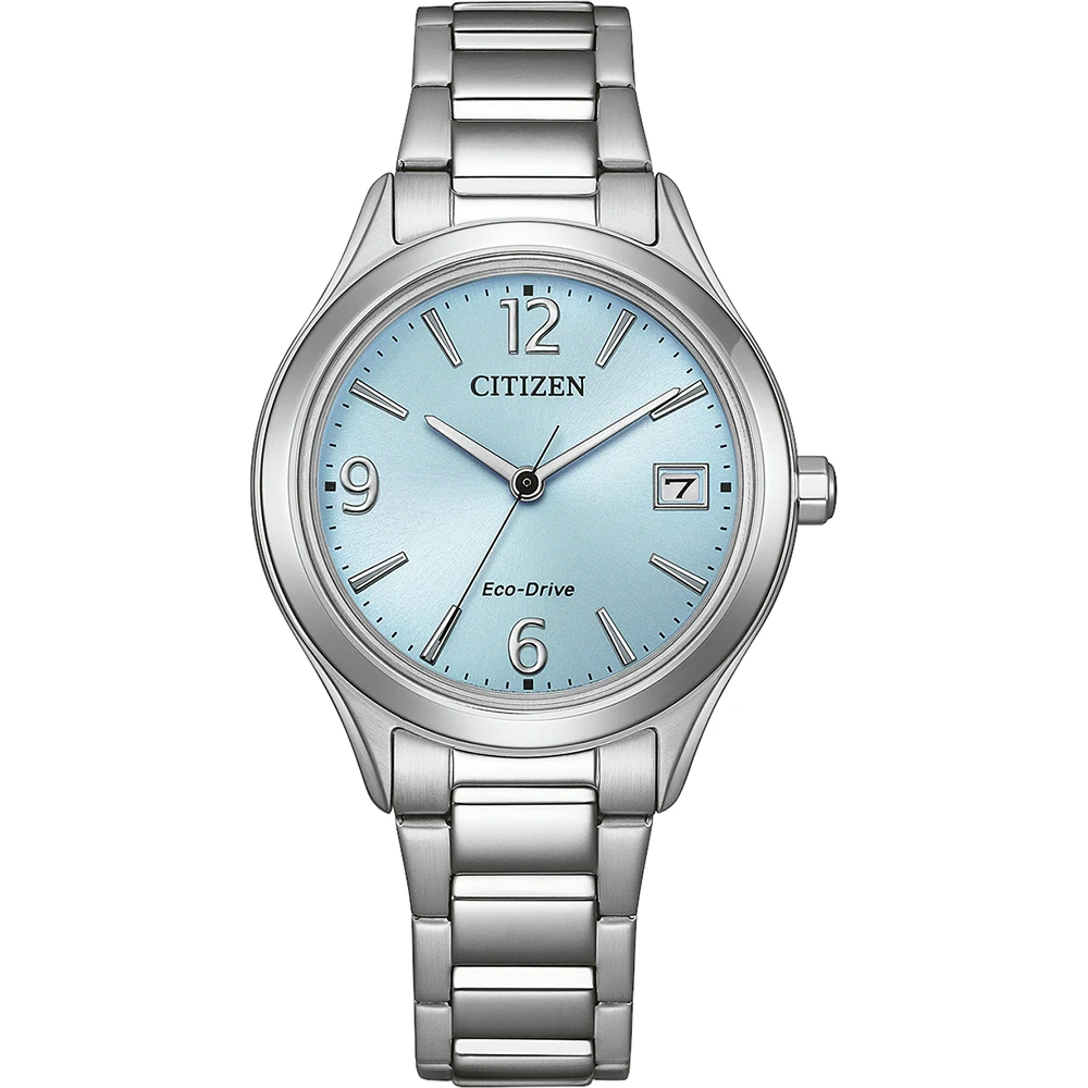 Citizen Eco-Drive Analog Quartz, Stainless Steel Blue, 33.5mm Women's Watch FE6121-67L