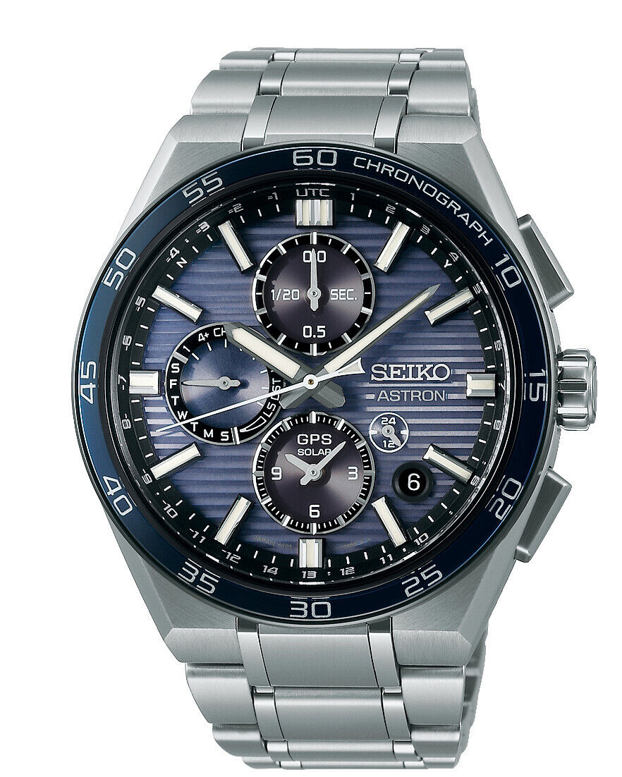 Seiko Astron GPS Solar Dual Time Chronograph Herrenuhr SSH175J1