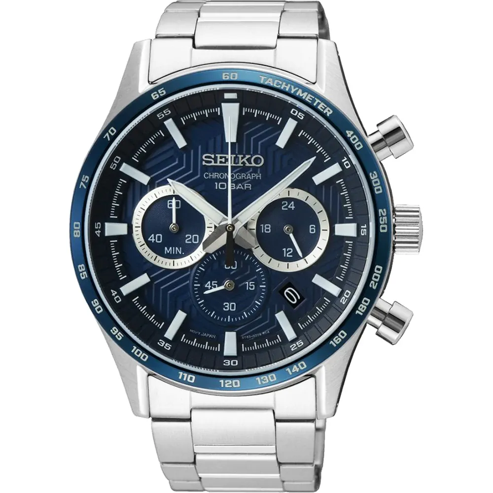 Seiko Sport Quarz Chronograph Herrenuhr SSB445P1