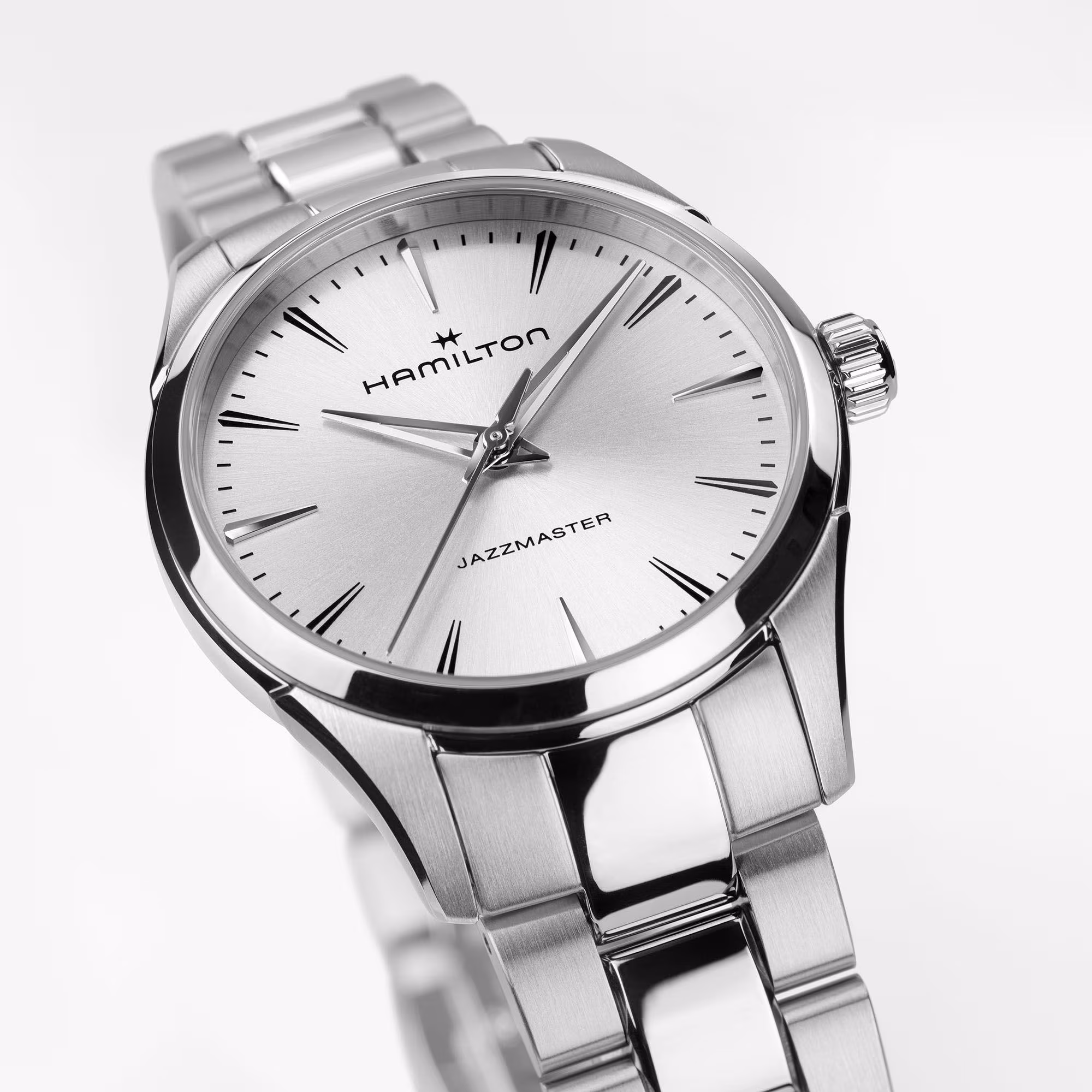 Hamilton Jazzmaster Quartz 32 mm Edelstahl Damenuhr H32301181
