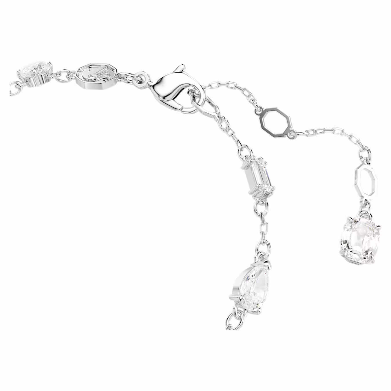 Swarovski  Idyllia Armband Verschiedene Schliffe, Schneeflocke, Weiß, Rhodiniert