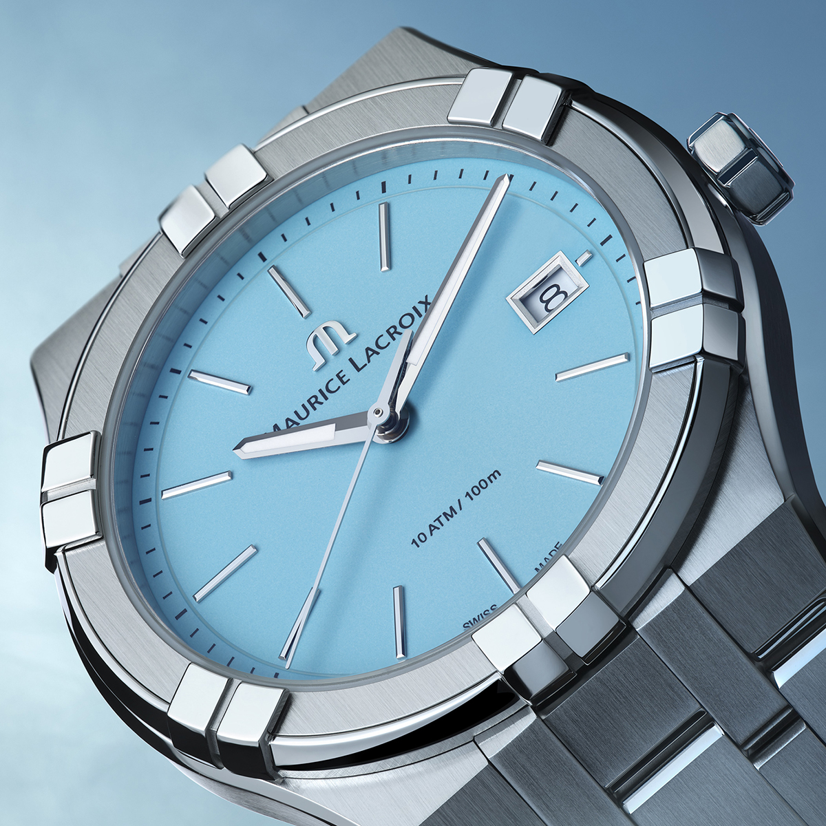 Maurice Lacroix AIKON QUARTZ COLOURS EDITION Herrenuhr AI1108-SS002-431-1
