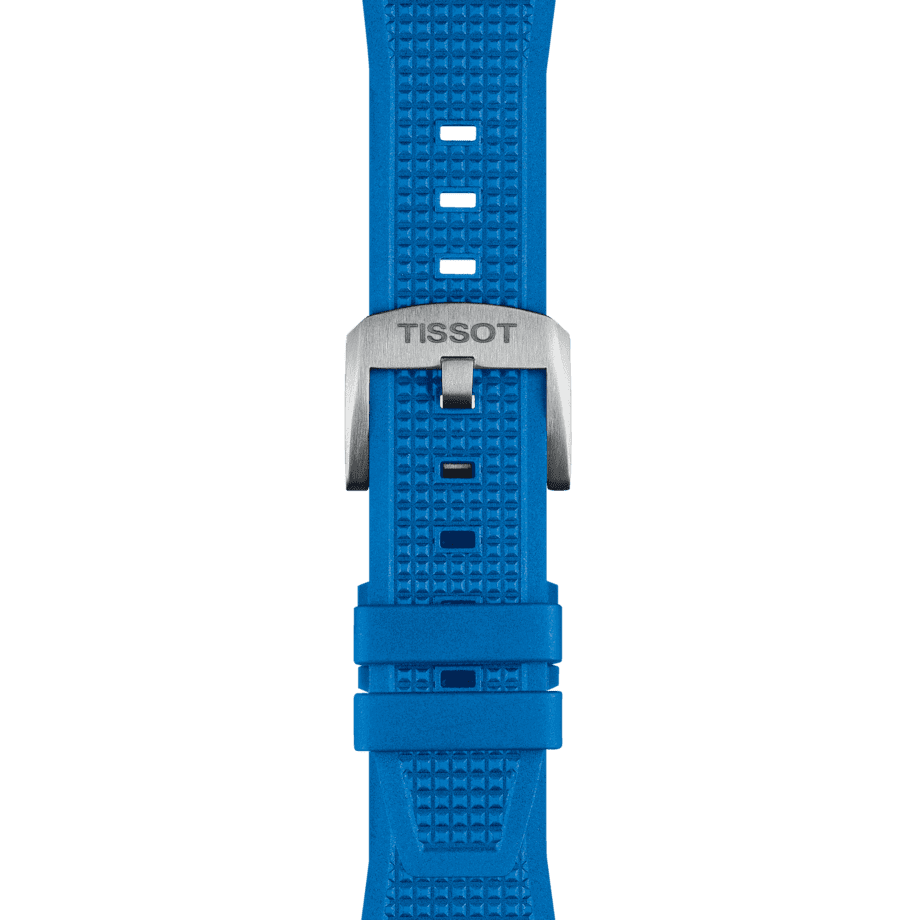 T852-049-577 Tissot Ersatzarmband Kautschuk blau 12 mm, für PRX T852.049.577