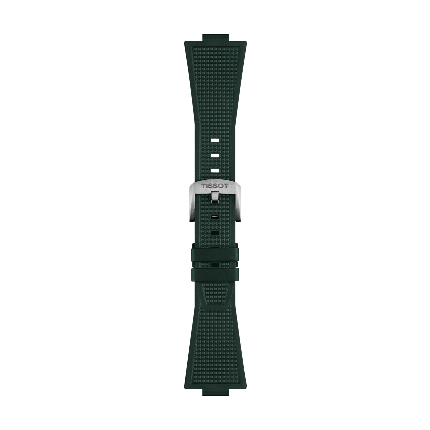 Tissot dark green rubber strap for PRX models with a 40 mm diameter T852.050.987