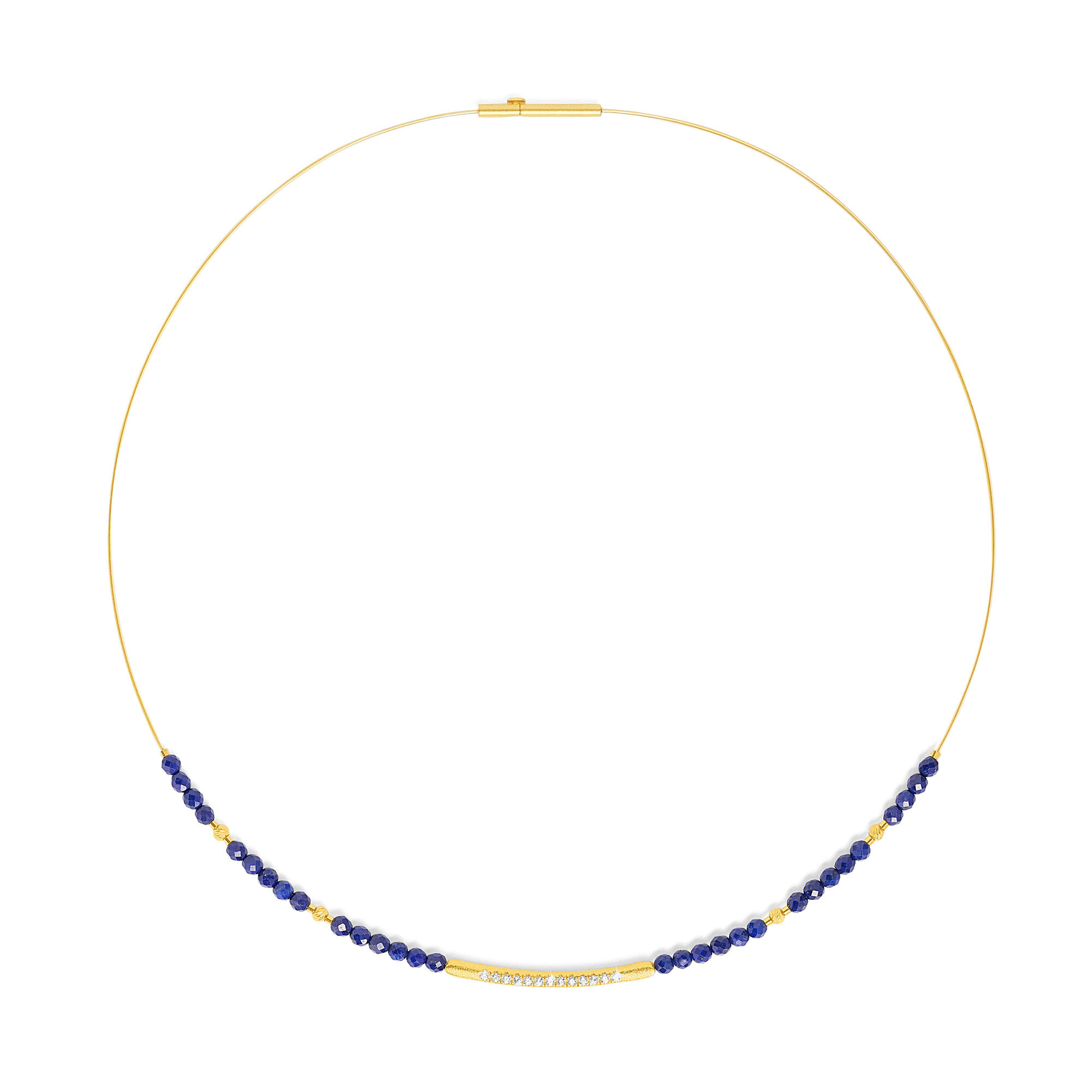 Bernd Wolf Senbo Collier Lapis 925er Sterlingsilber
