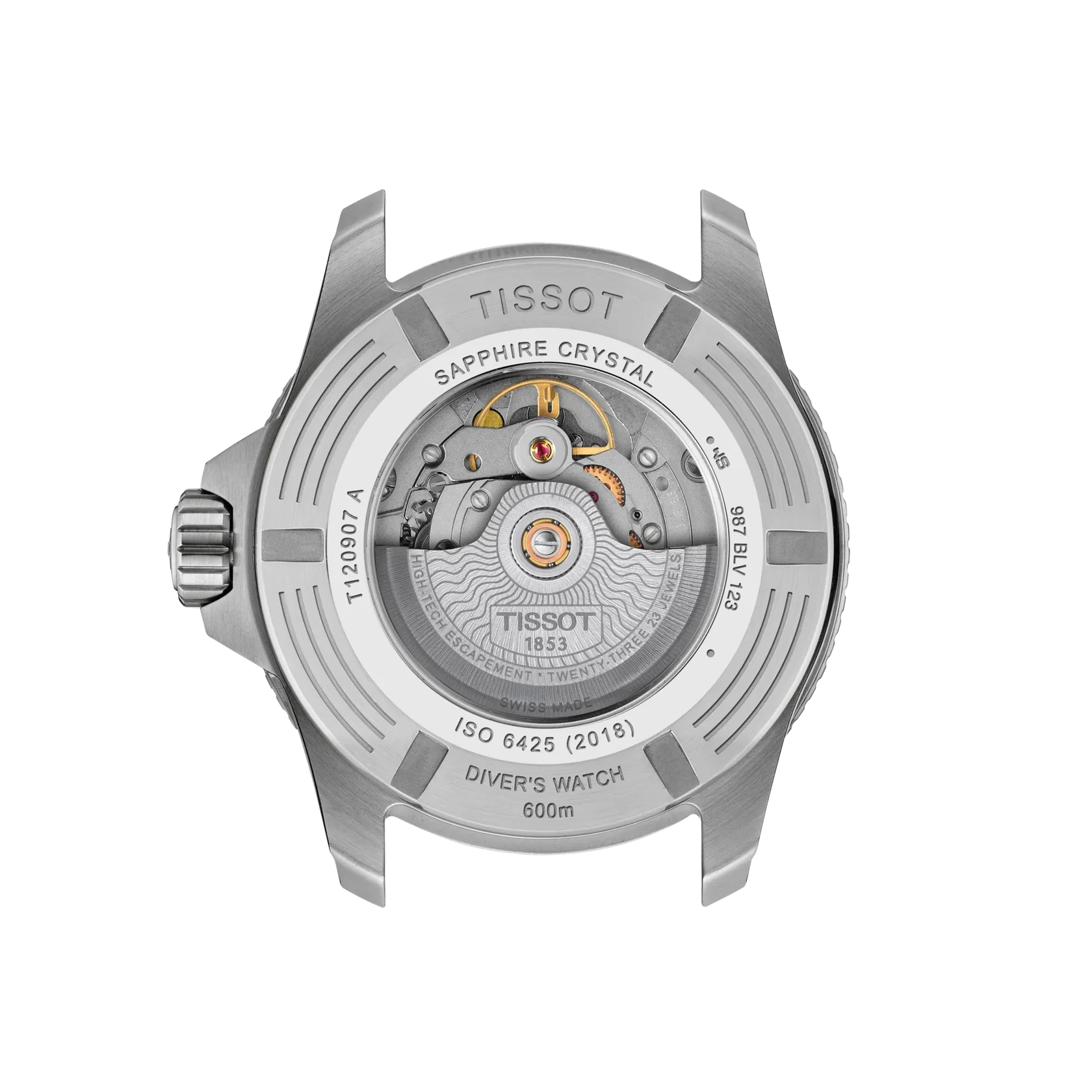 Tissot Seastar 2000 Automatik 44mm, Orange, 80 Stunden Gangreserve Herrenuhr T120.907.17.281.00