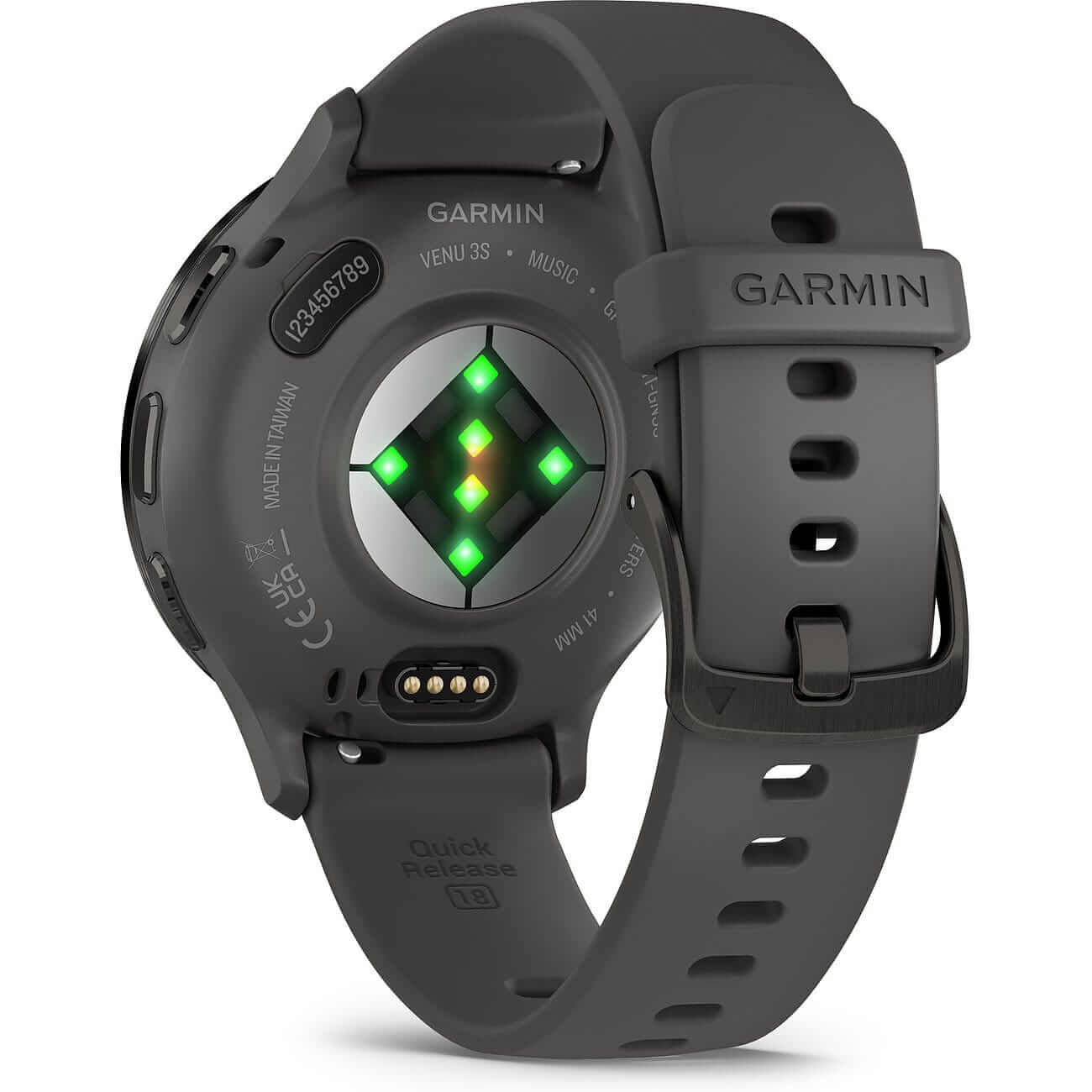 88865936_4 Garmin Venu 3S Pebble Gray/Slate Gray with Silicone Strap Women's Watch 010-02785-00