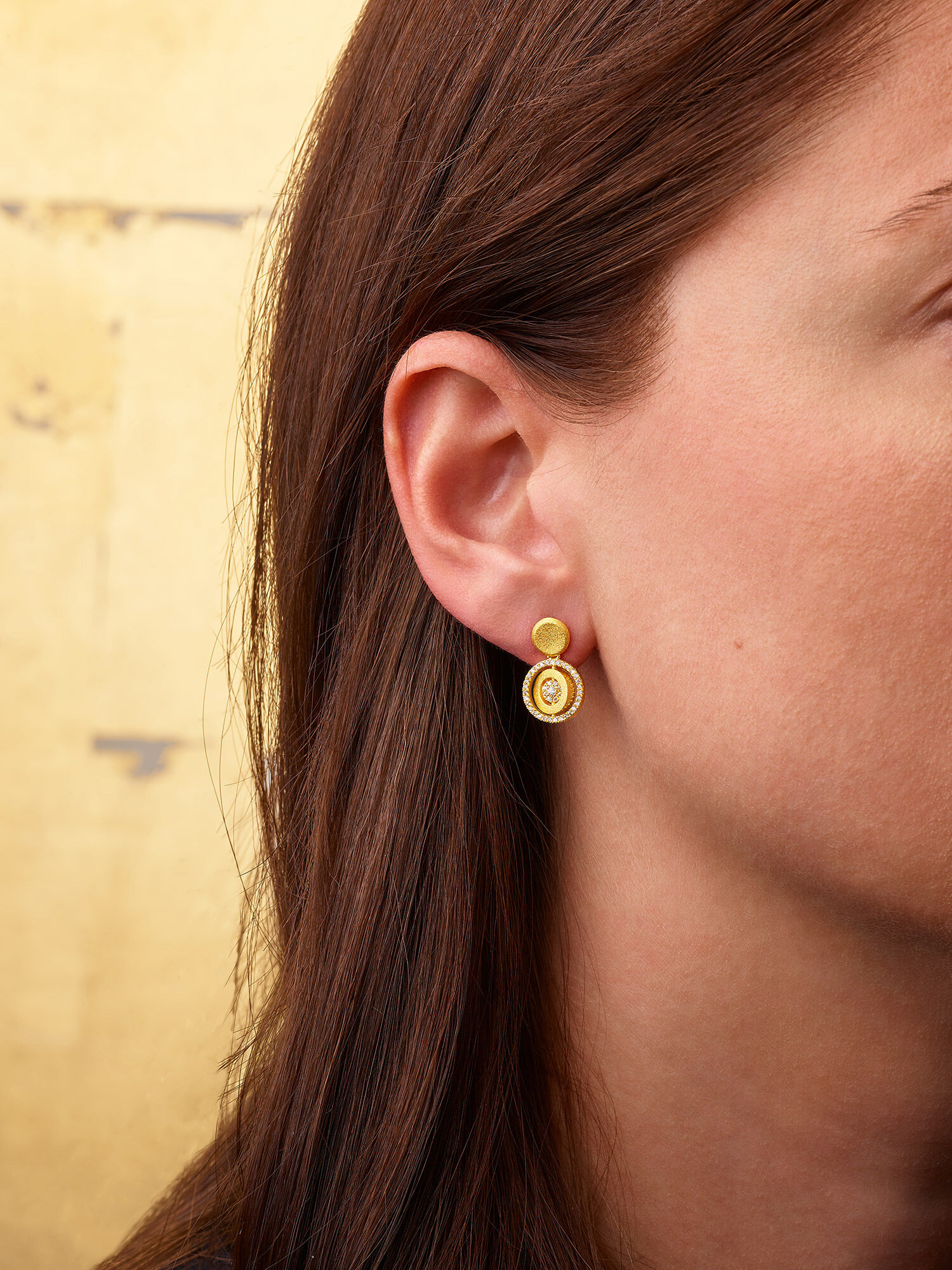 Bernd Wolf Pirouellis Ohrhänger Zirkonia 925er Sterlingsilber