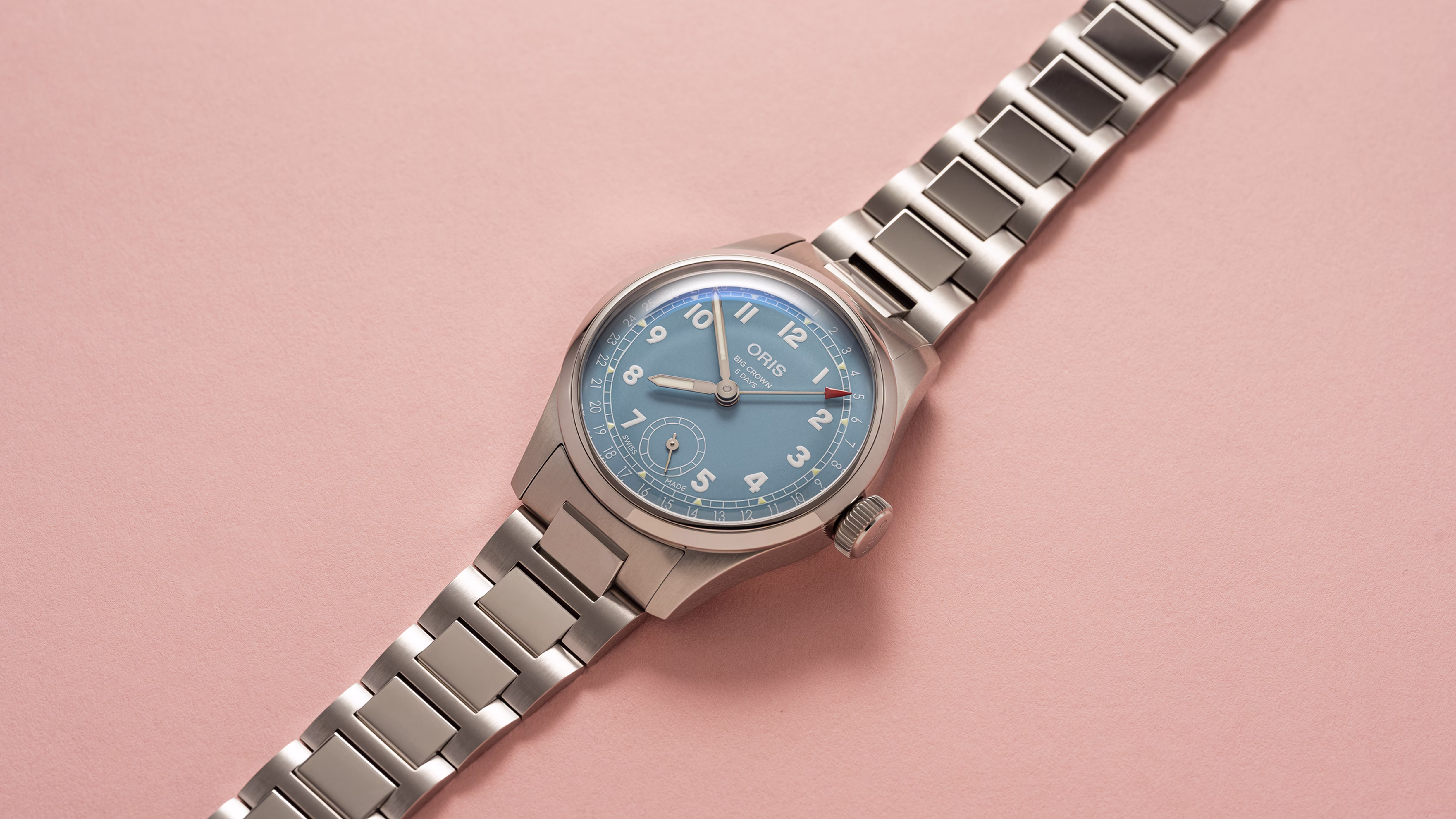 Oris Big Crown Pointer Date Calibre 473 38mm  Blau Herrenuhr 01 473 7786 4065-07 8 19 06