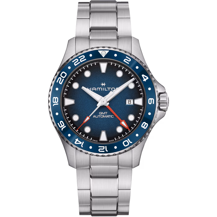 Hamilton KHAKI NAVY SCUBA AUTO GMT Blau 43 MM Herrenuhr H82535140