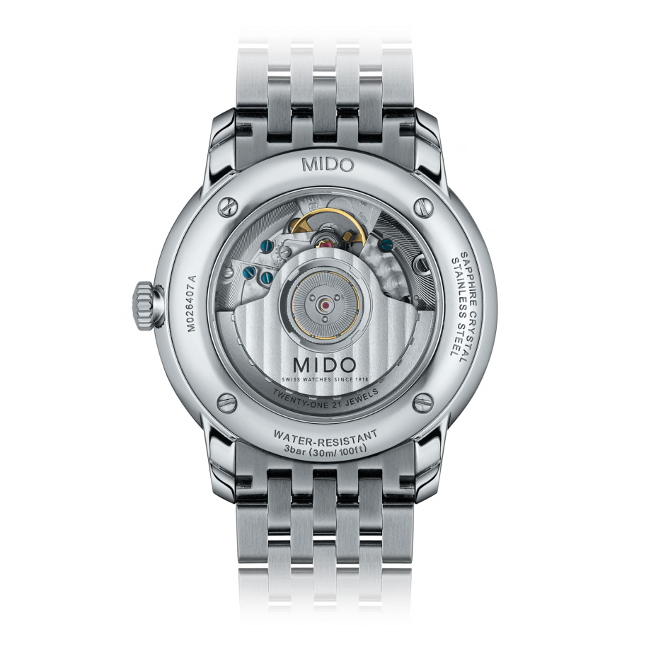 M027-407-11-010-00_1_back_1_1 Mido Baroncelli III men's watch M0274071101000