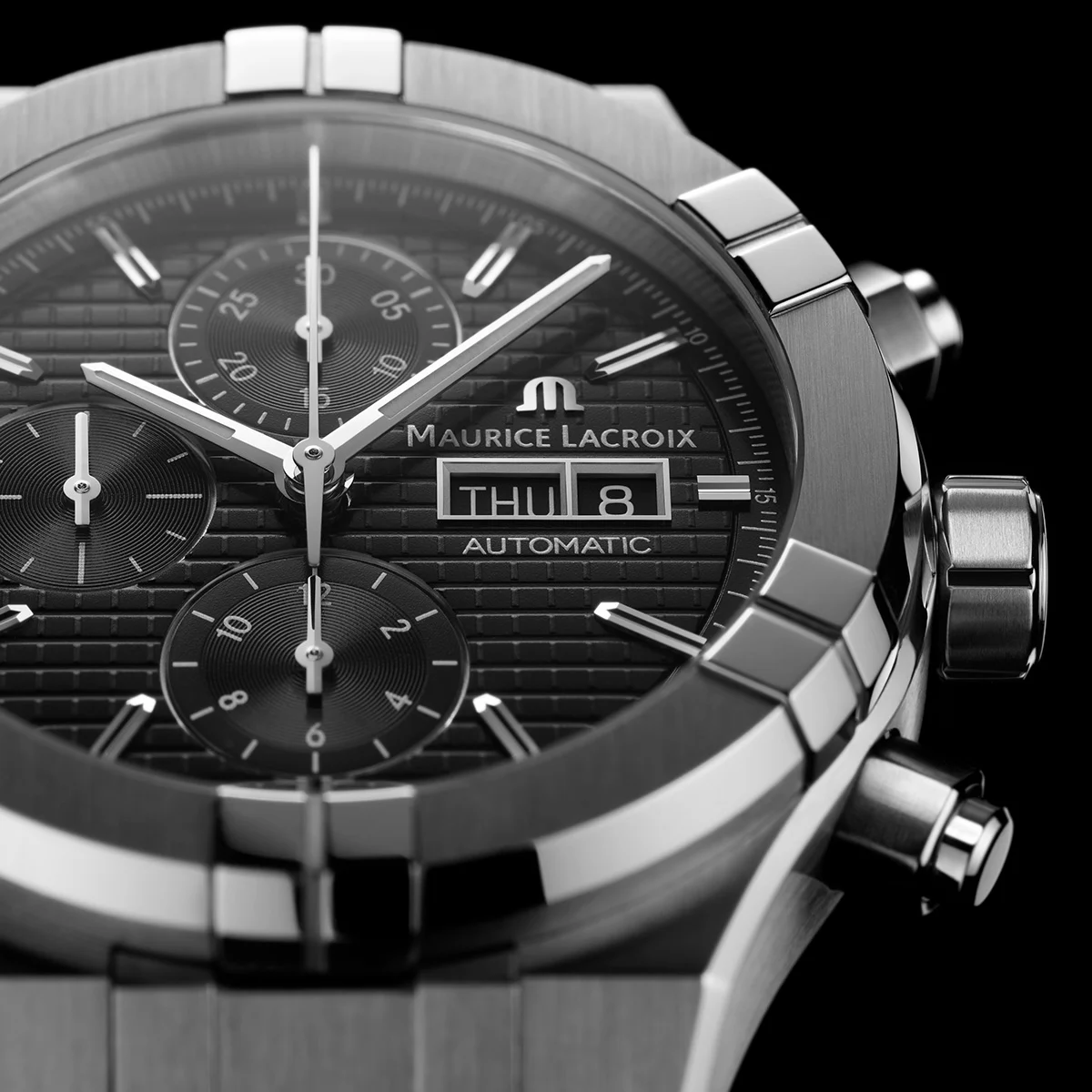 Maurice Lacroix Aikon Chronograph Day Date Men's Watch AI6038-SS000-330-2