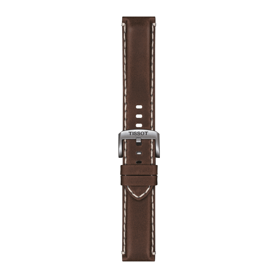T852-044-980_view Tissot replacement strap brown leather