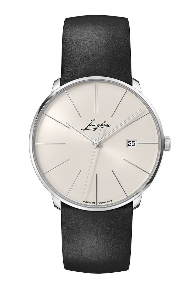 27_4355-00_front Junghans Meister Fein Automatic Signature Men's Watch 27-4355.00