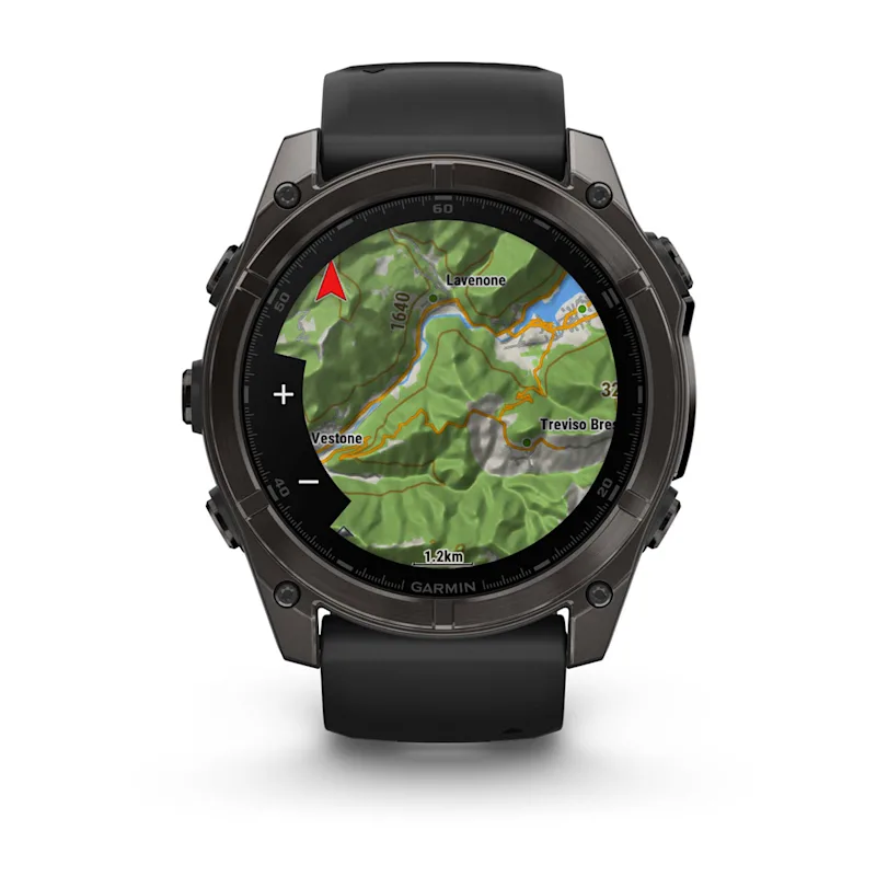 Garmin fēnix® 8 - 51 mm AMOLED Sapphire Schwarz/Carbongrau Titan DLC 010-02905-21