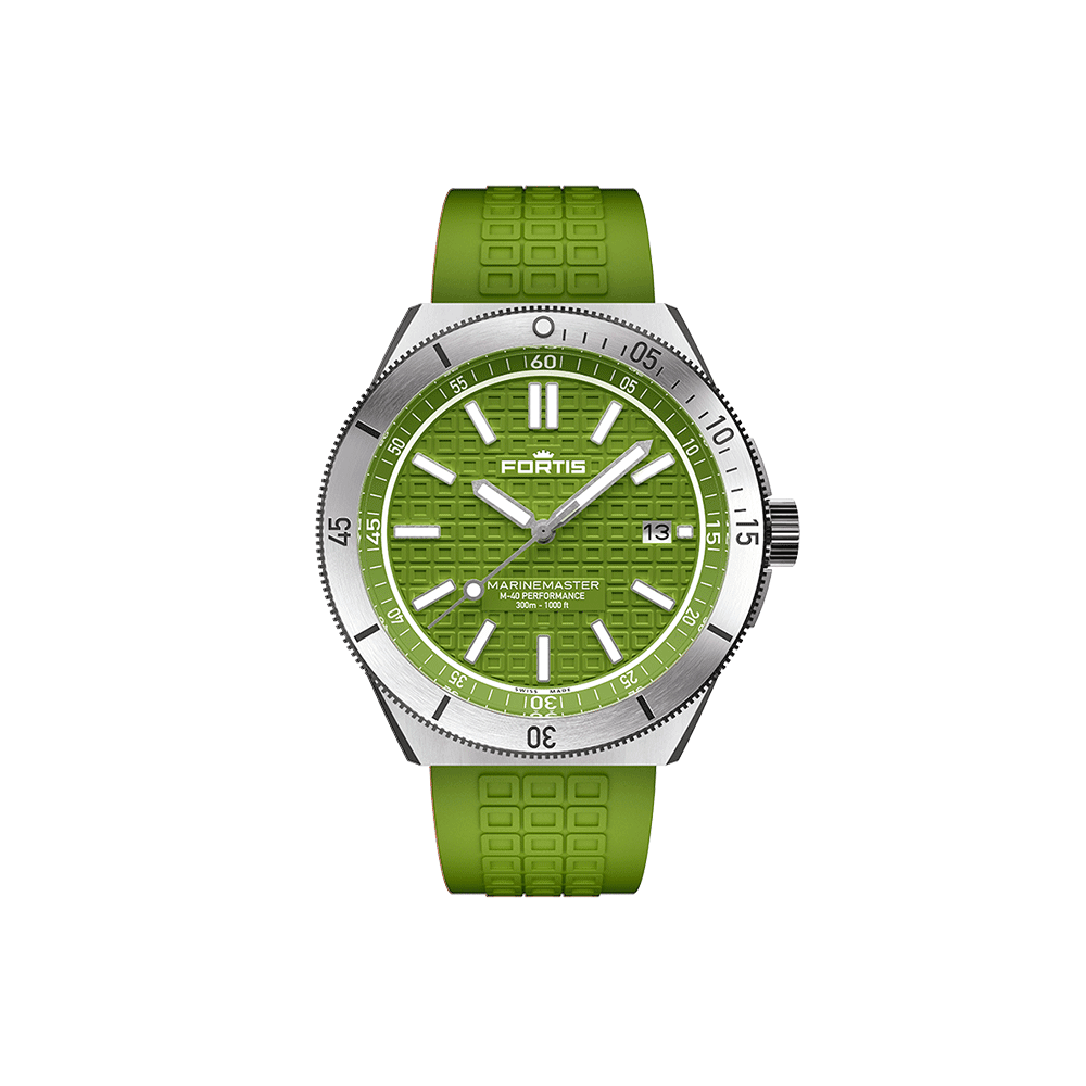 Fortis Marinemaster M-40 Woodpecker Green Herrenuhr F8120007