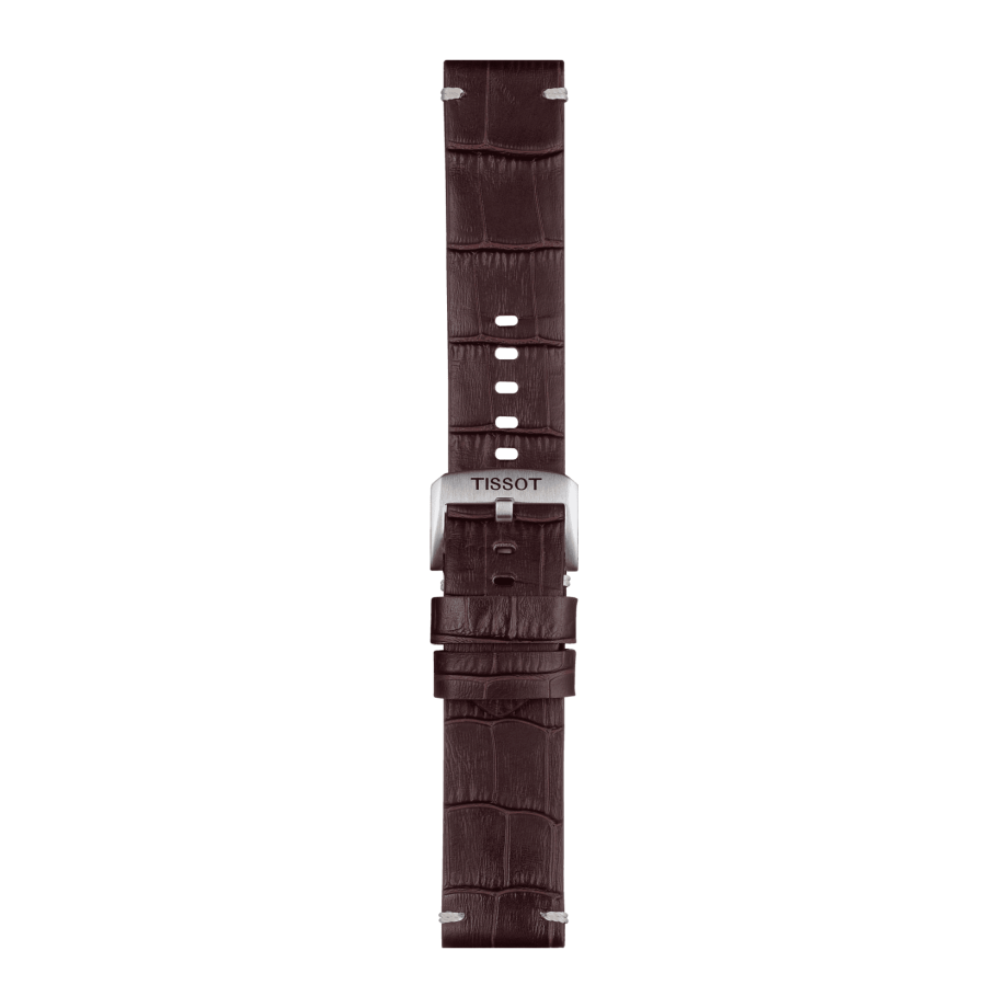 Tissot replacement strap brown leather