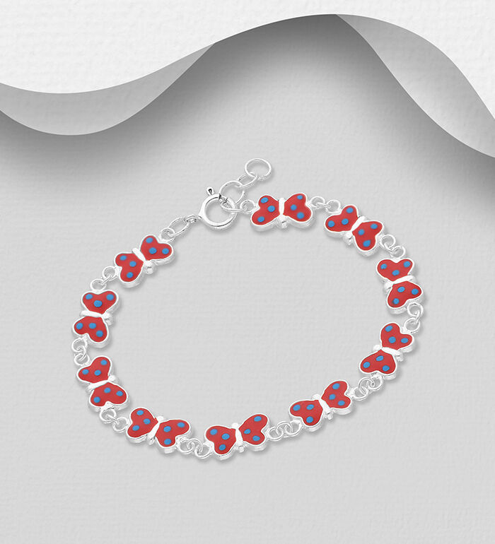 Schmetterling Armband 925/- Silber 
