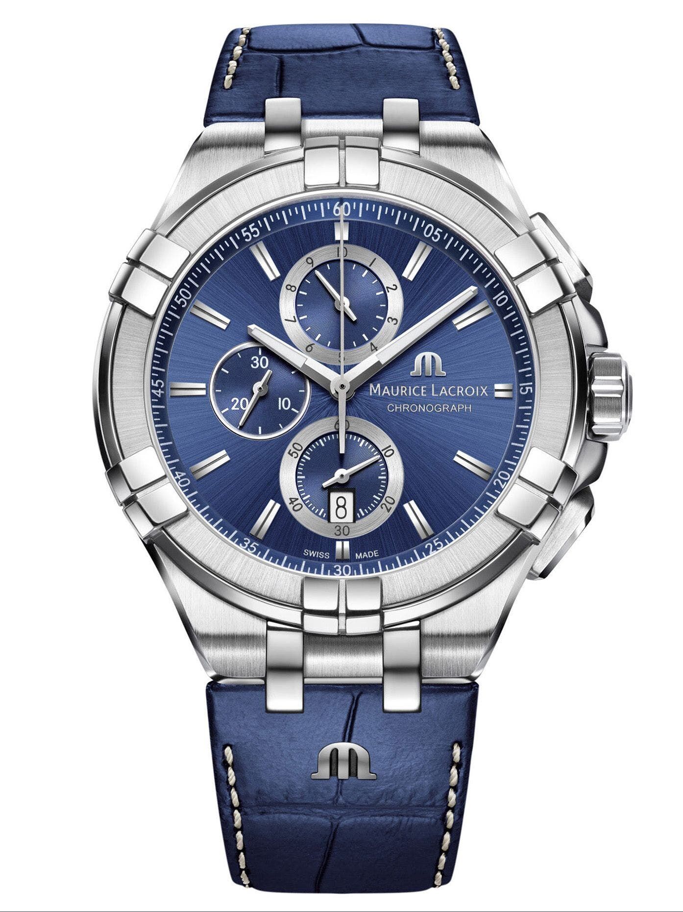 Maurice Lacroix Aikon Chronograph Date Herrenuhr AI1018-SS001-430-1