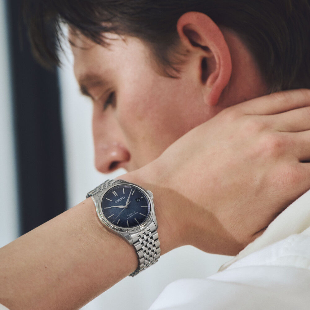 Seiko Presage Classic Series 'Aiiro' Uhr Herrenuhr SPB525J1