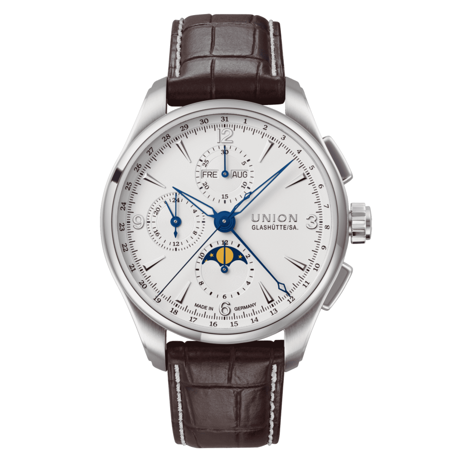 D014-425-16-017-00_00_front Union Glashütte Belisar Chronograph Moon Phase Men's Watch D014.425.16.017.00