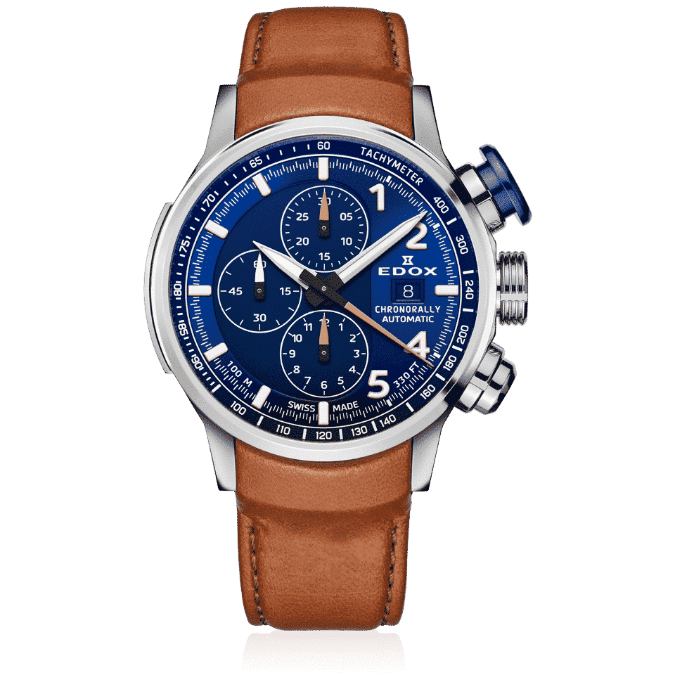 Edox Chronorally Automatic Herrenuhr 01129 TBUCBR BUBR