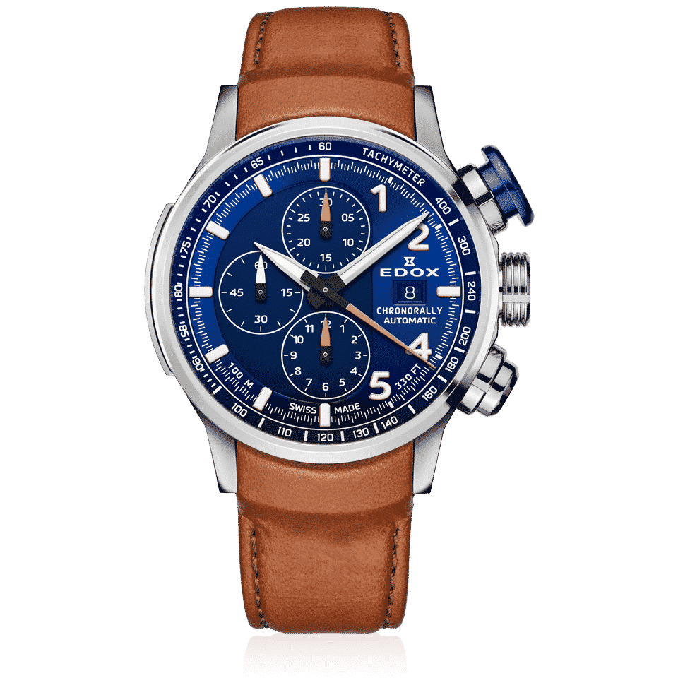 01129-TBUCBR-BUBR-copie Edox Chronorally Automatic Men's Watch 01129 TBUCBR BUBR