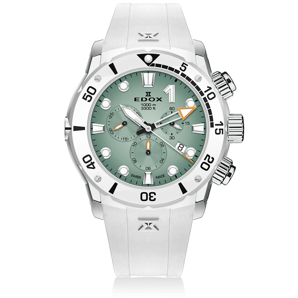 Edox CO-1 Chronograph Herrenuhr 10242 TINBN VIDNO