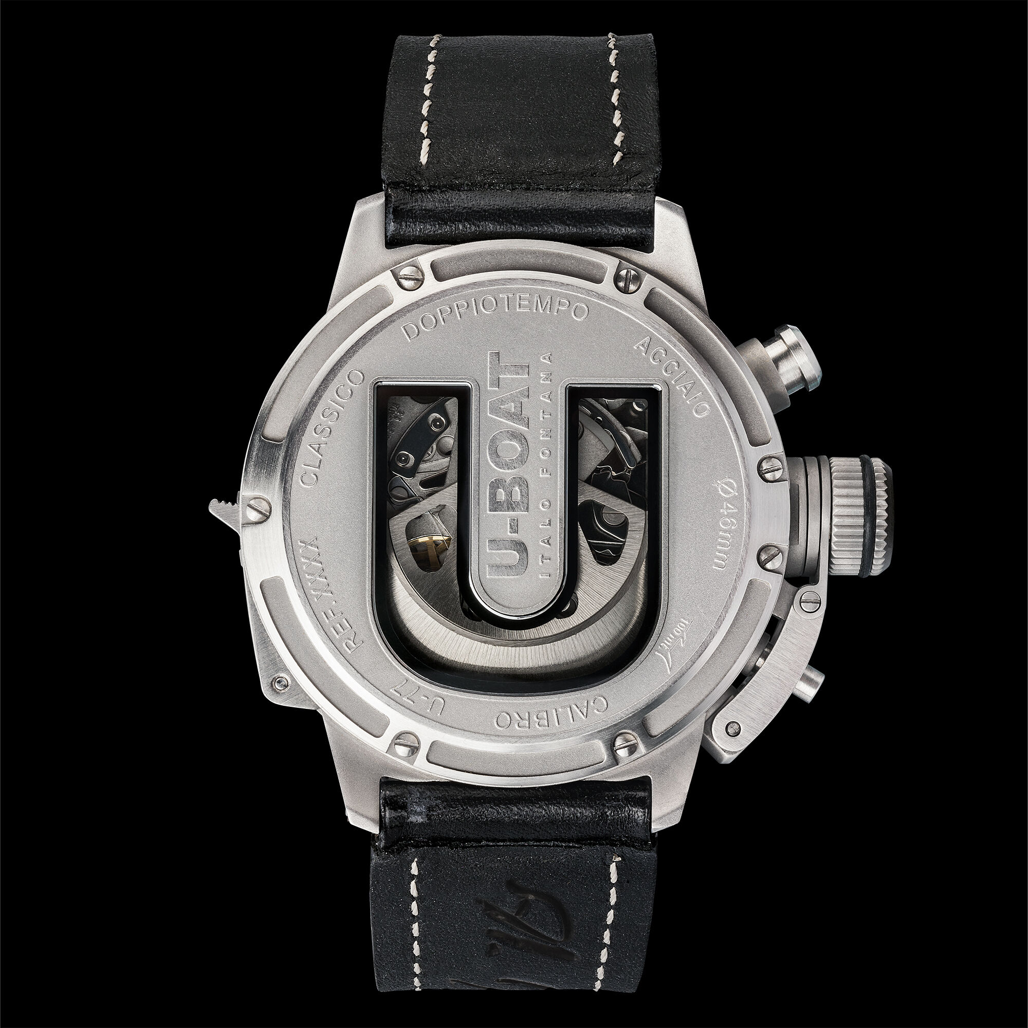 U-BOAT Herren Uhr DOPPIOTEMPO CRONO SS 9016