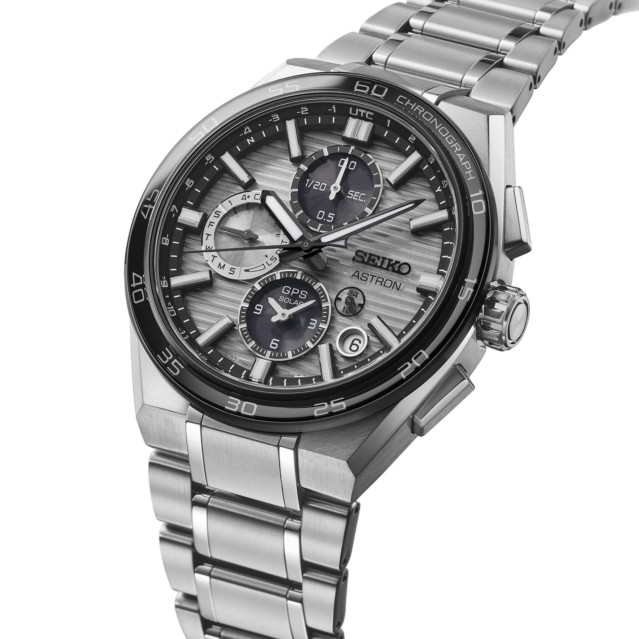 Seiko Astron GPS Solar Dual Time Chronograph Men's Watch SSH177J1 Seiko Astron GPS Solar Dual Time Chronograph Men's Watch SSH177J1