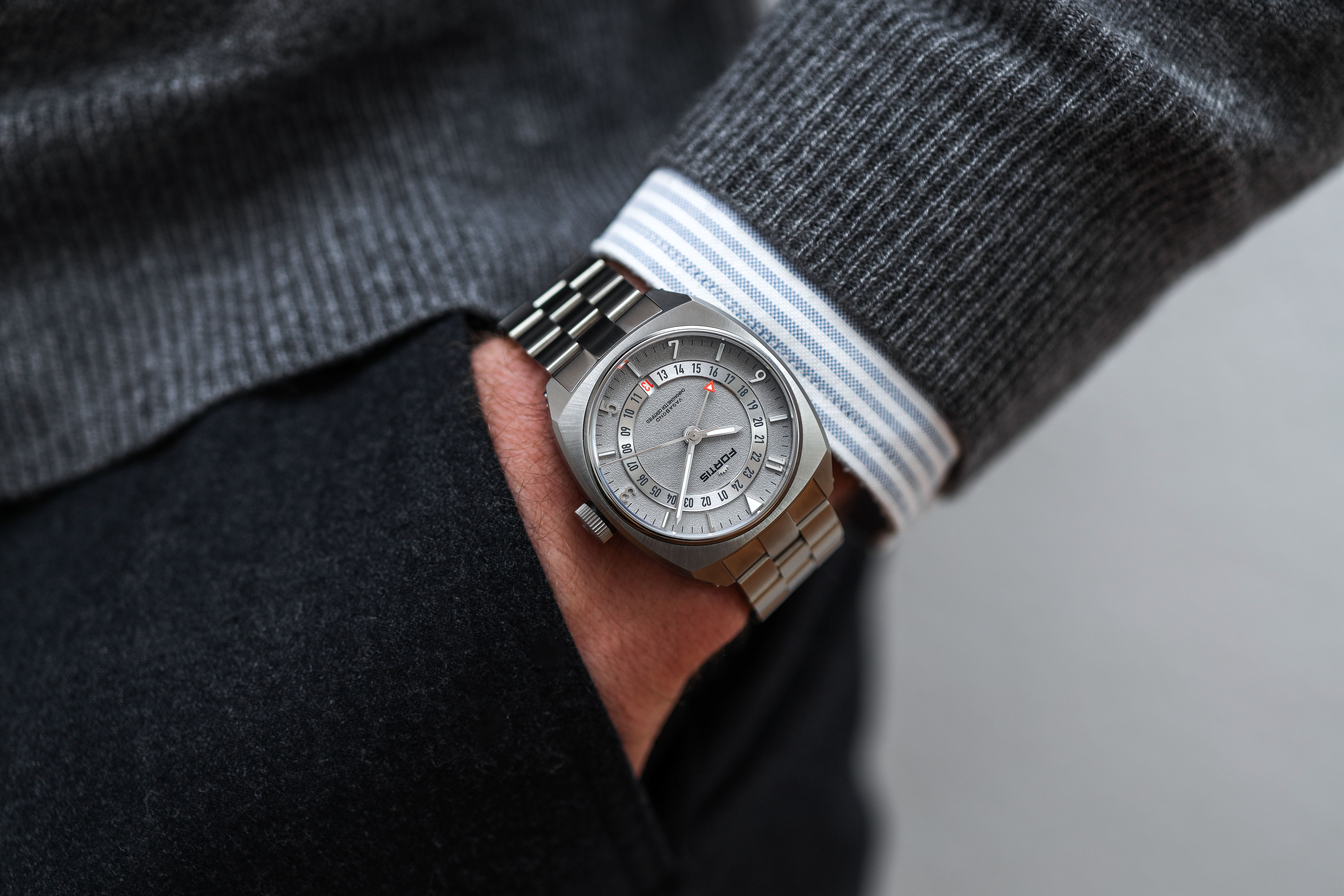 Mwwc-ZsF Fortis VAGABOND V-40 Stormy Gray Herrenuhr F6660000