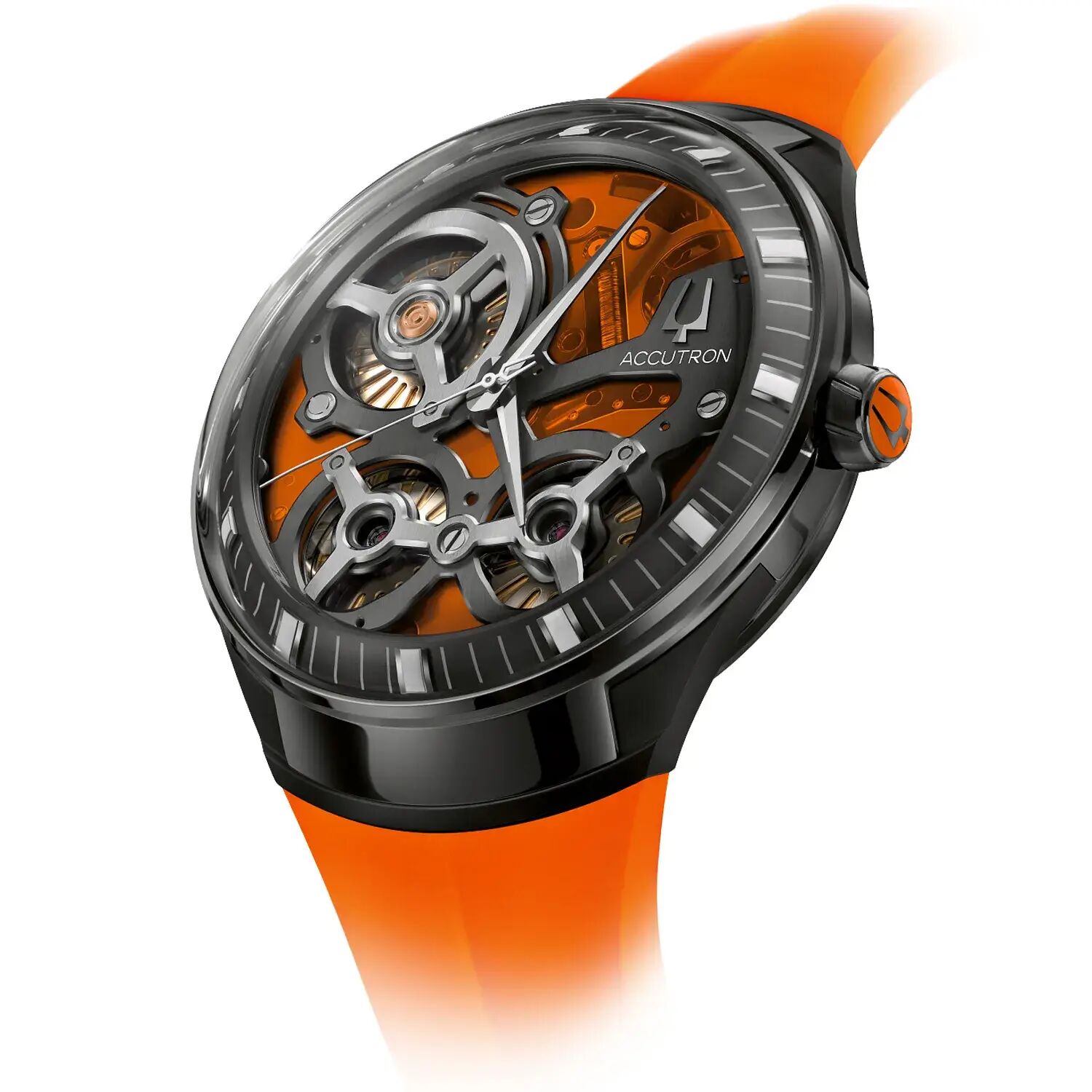 28a205-1 Bulova Accutron DNA Casino Limited Edition Orange 28A205