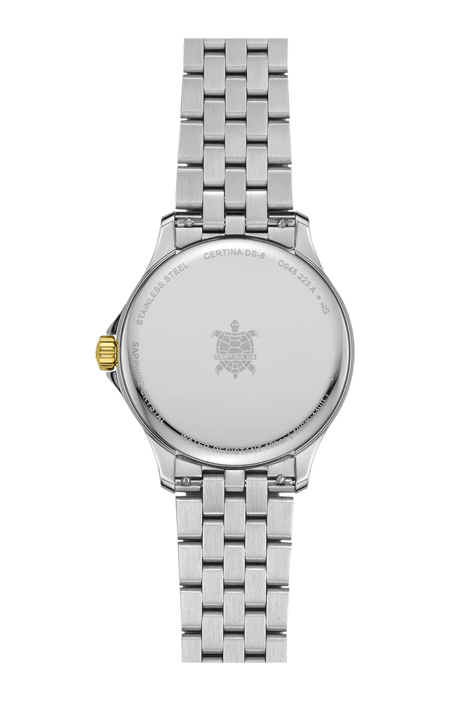 Certina DS-8 Moonphase Lady Quarz, Edelstahl, Perlmutt Damenuhr C045.223.22.111.00