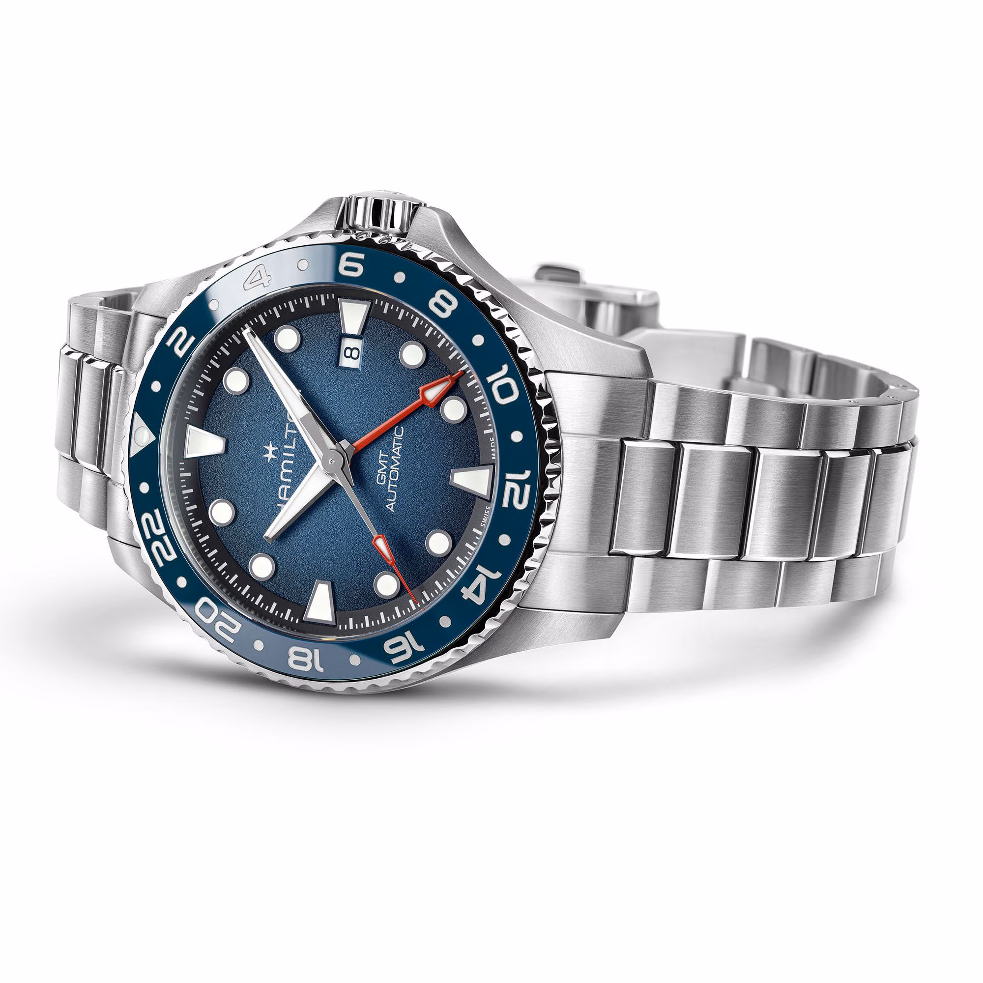 Hamilton KHAKI NAVY SCUBA AUTO GMT Blue 43MM Men's Watch H82535140