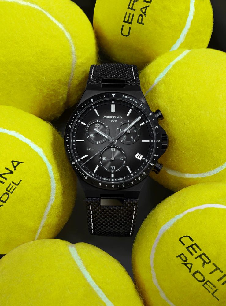 Certina DS-7 Chronograph Quarz, Grau, Edelstahlgehäuse, Wasserdichtigkeit bis zu 100 Metern Herrenuhr C043.417.38.081.00