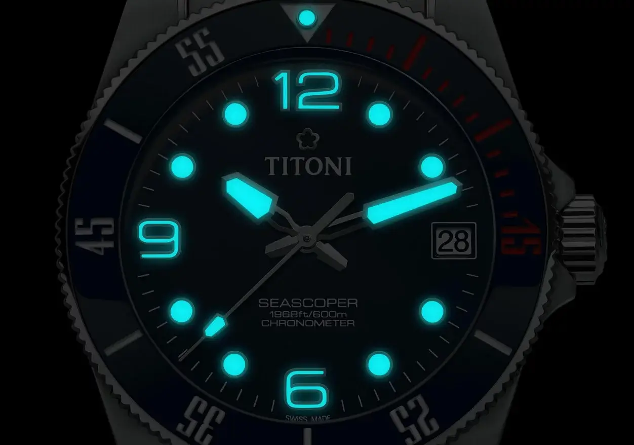 Titoni Seascoper Herrenuhr 83600 S-BO-255 Retro