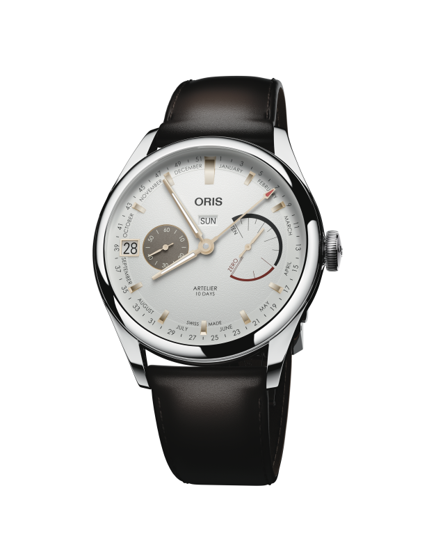 Oris Artelier Calibre 113, 43mm, leather strap, 10-day power reserve, white men's watch 01 113 7806 4051-07 5 22 96FC