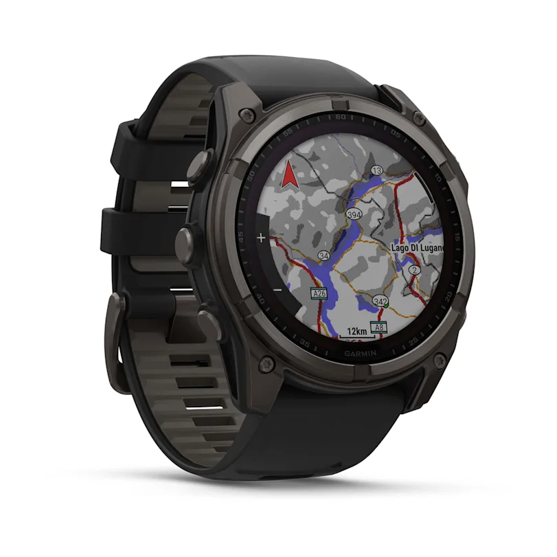 Garmin fēnix® 8 - 51 mm Solar Sapphire Graphit/Carbongrau Titan DLC 010-02907-11