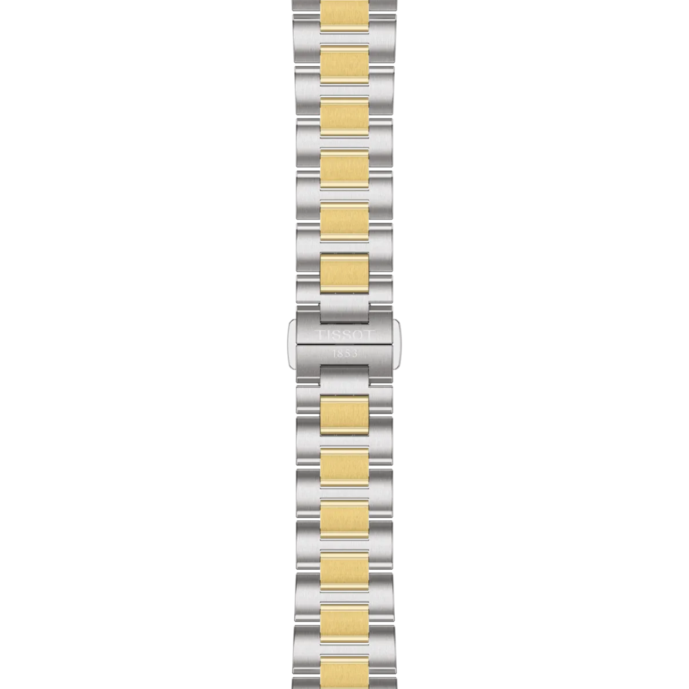 Tissot PRC 100 Solar 39mm, bicolor, stainless steel bracelet men's watch T151.422.22.031.00